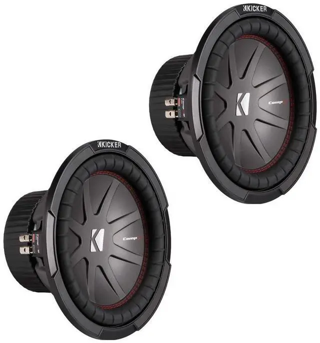 Main image of (2) 43CWR102 COMPR10 1600 Watt 10" Car Audio Subwoofers Subs CWR10-2