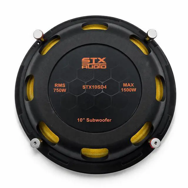 Alt view image 5 of 6 - STX10SD4-10" Shallow Subwoofer, 1500W Max Power, Dual 4 Ohm Configuration, Ultra Shallow Design for Tight Spaces - Perfect for Cars & Trucks