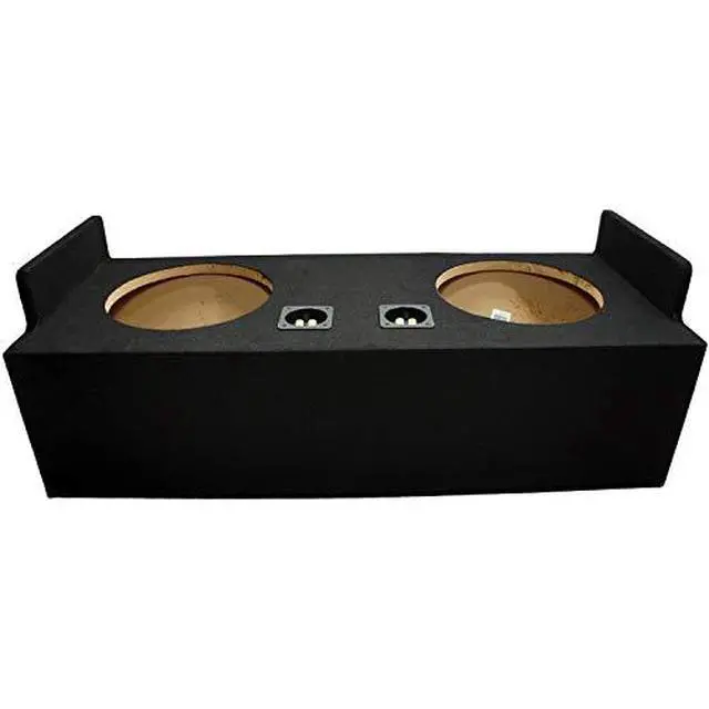 Alt view image 4 of 4 - Fits 82-04 Chevy S10 GMC Sonoma Extended Cab Dual 12" Sub Box Enclosure ASC | Custom 12 inch truck subwoofer housing, twin-woofer bass upgrade, compact pickup audio install, vehicle-specific design