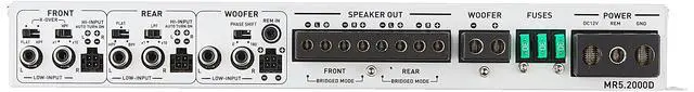 Alt view image 2 of 4 - MR5.2000D Rubicon Nano 2000W Class D 5-Channel Marine Amplifier, White