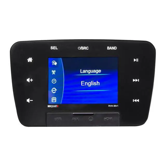 Alt view image 6 of 7 - RVM-35V1 160W 3.5" Touchscreen Mechless Multimedia Bluetooth Source Unit w/Multi-Zone Audio, USB, AM/FM Radio & Camera Input for RVs & Cars