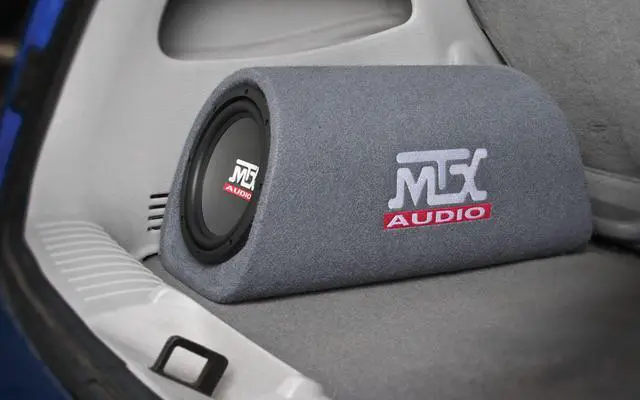 Alt view image 3 of 7 - RT8PT 8" 240 Watt Amplified Loaded Subwoofer Tube Audio Set w 8 Ga. Amp Wiring Kit