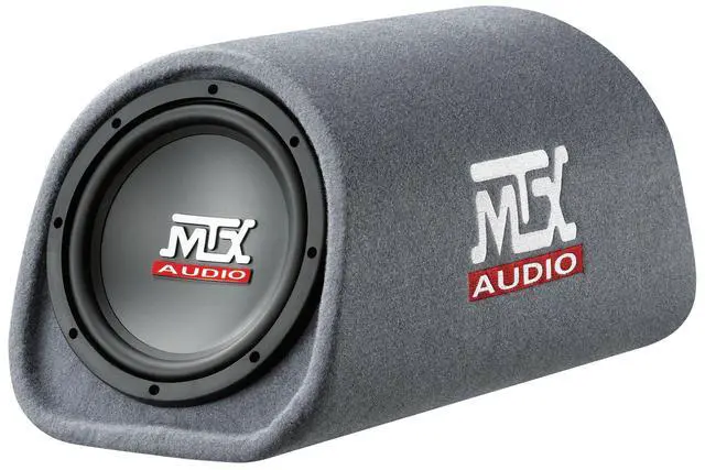 Alt view image 6 of 7 - RT8PT 8" 240 Watt Amplified Loaded Subwoofer Tube Audio Set w 8 Ga. Amp Wiring Kit