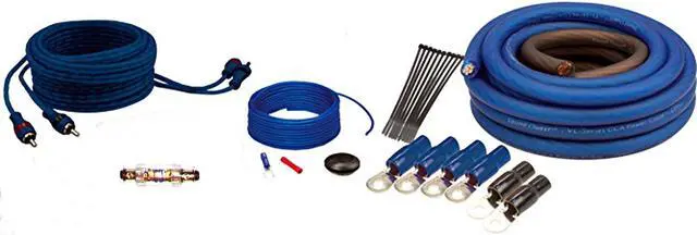 Alt view image 7 of 7 - RT8PT 8" 240 Watt Amplified Loaded Subwoofer Tube Audio Set w 8 Ga. Amp Wiring Kit