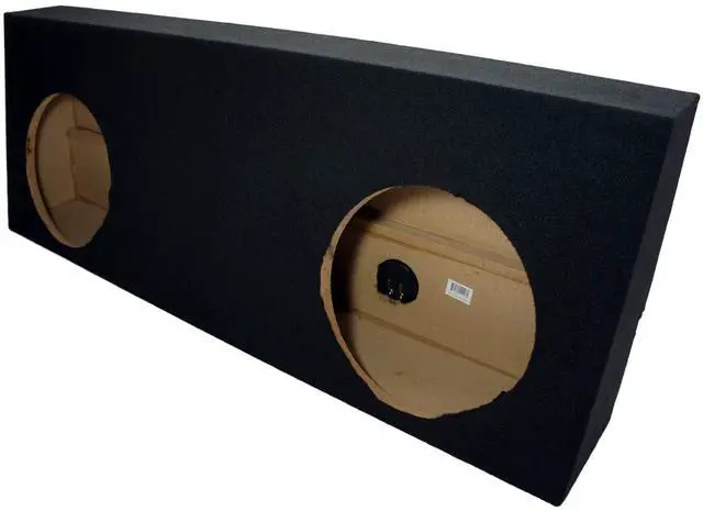 Alt view image 3 of 4 - Dual 12" Subwoofer Sub Box Fits 2007-2013 Toyota Tundra CrewMax Truck ASC | Custom vehicle-specific enclosure, unloaded design ready for your drivers, precision build, easy installation, 12 inch size