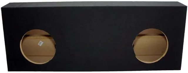 Alt view image 2 of 5 - Fits 07-13 Toyota Tundra CrewMax Dual 10" Sub Box Subwoofer Enclosure ASC | Unloaded 10 inch design, deep bass upgrade for your pickup truck, add 2 of your favorite drivers, clean factory look install