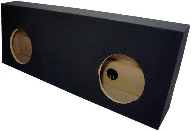 Alt view image 3 of 5 - Fits 07-13 Toyota Tundra CrewMax Dual 10" Sub Box Subwoofer Enclosure ASC | Unloaded 10 inch design, deep bass upgrade for your pickup truck, add 2 of your favorite drivers, clean factory look install