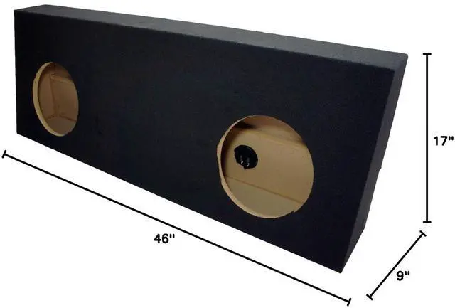 Alt view image 5 of 5 - Fits 07-13 Toyota Tundra CrewMax Dual 10" Sub Box Subwoofer Enclosure ASC | Unloaded 10 inch design, deep bass upgrade for your pickup truck, add 2 of your favorite drivers, clean factory look install