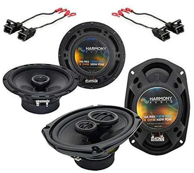 Main image of Fits Chevy Impala 2000-2016 Speaker Package HA-65 R69 Harness | crisp clear sound, factory upgrade for door panels, works for 2005 too, easy replacement adapter, plug-and-play install