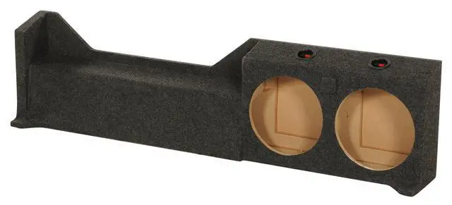 Alt view image 3 of 4 - REC86 Dual 10" Downfire Sub Box for 2005-2017 Nissan Frontier | Subwoofer Enclosure, Underseat Fitment, Charcoal Carpet, 0.50 Cu Ft Per Sub, 4.5" Mounting Depth