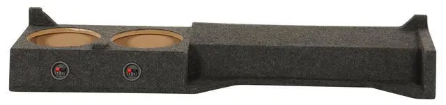Alt view image 4 of 4 - REC86 Dual 10" Downfire Sub Box for 2005-2017 Nissan Frontier | Subwoofer Enclosure, Underseat Fitment, Charcoal Carpet, 0.50 Cu Ft Per Sub, 4.5" Mounting Depth