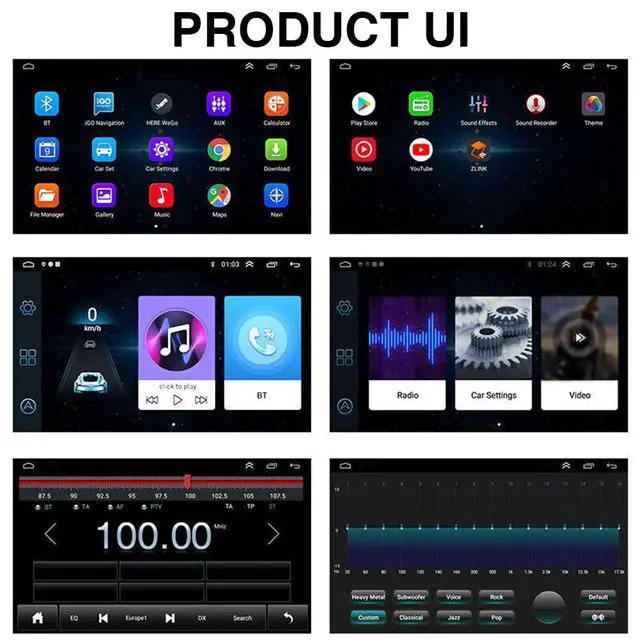 Alt view image 3 of 7 - Android 13 Double Din Car Stereo for C*orolla 2009-2013 | 2G+32G 9 Inch Touch Screen Car Stereo Radio with Wireless Carplay Android Auto GPS Navigation WiFi Mic Backup Camera