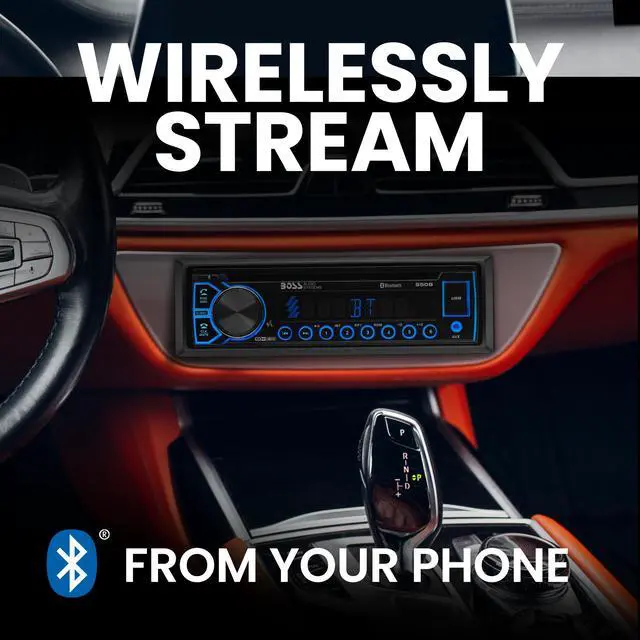 Alt view image 2 of 5 - BOSS Elite 550B Car Receiver - Single Din, Blueooth, CD / MP3 / USB AM/FM Radio