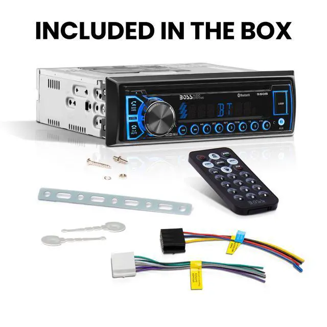 Alt view image 5 of 5 - BOSS Elite 550B Car Receiver - Single Din, Blueooth, CD / MP3 / USB AM/FM Radio