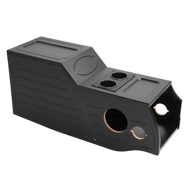 Alt view image 5 of 7 - Center Console Subwoofer Box Compatible with 97-03 Ford F-150 | Single/Ext/Crew Cab MDF+Plastic(ABS) PVC Black Finish Black