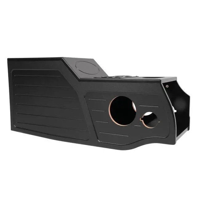 Alt view image 6 of 7 - Center Console Subwoofer Box Compatible with 97-03 Ford F-150 | Single/Ext/Crew Cab MDF+Plastic(ABS) PVC Black Finish Black