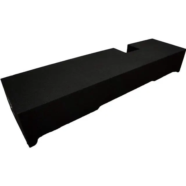 Alt view image 4 of 4 - Dual 12" Inch Subwoofer Box Fits 2000-2003 Ford F150 SuperCab Enclosure ASC | Sealed MDF construction, aviation-grade carpet, angled to tuck behind the seat, spring terminals, quick wiring hookup
