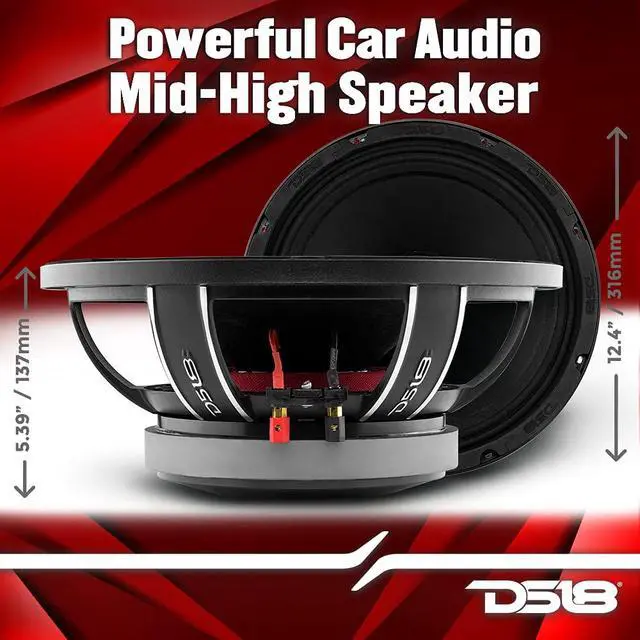 Alt view image 3 of 7 - PRO-FU12.4 12" Mid Range Loudspeaker, 1200 Watts, 600 RMS, 4 Ohms - Powerful Car Audio Midrange Speaker (1 Speaker)