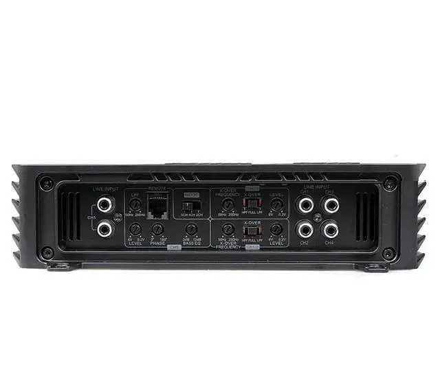 Alt view image 3 of 6 - V1200.5 Venum Series 2400 Watts Max 5-Channel Car Amp with Power Plant Chip 4-Way Protection Circuitry Multi-Channel Bridgeable Class A/B Amp with Remote Bass Boost Control Knob Include