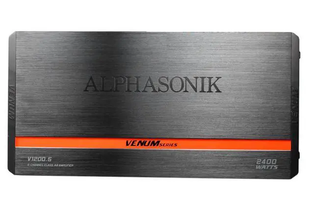 Alt view image 2 of 6 - V1200.5 Venum Series 2400 Watts Max 5-Channel Car Amp with Power Plant Chip 4-Way Protection Circuitry Multi-Channel Bridgeable Class A/B Amp with Remote Bass Boost Control Knob Include
