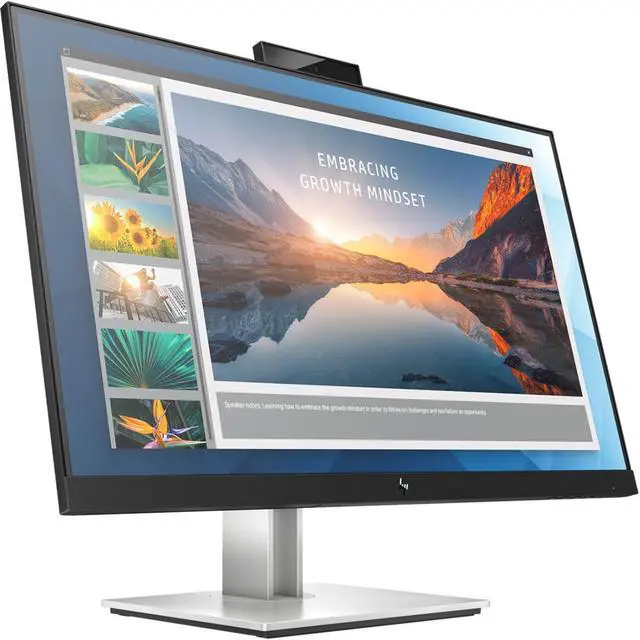 Alt view image 2 of 7 - E24d G4 23.8" Webcam Full HD LCD Monitor - 16:9 - Black - 24" Class - in-Plane Switching (IPS) Technology - LED Backlight - 1920 x 1080-250 Nit - 5 ms - HDMI - DisplayPort - USB Hub