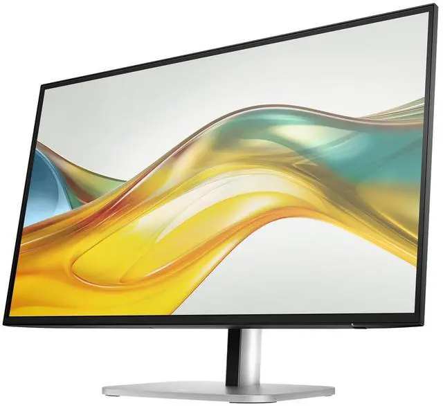 Alt view image 3 of 4 - Series 5 Pro 27 Inch QHD IPS Monitor with 5ms Response Time | 4-way adjustability, Anti-Glare, Flicker Free, VESA Mount 100mm, Displayport, HDMI & USB Port Expander, Silver/Black