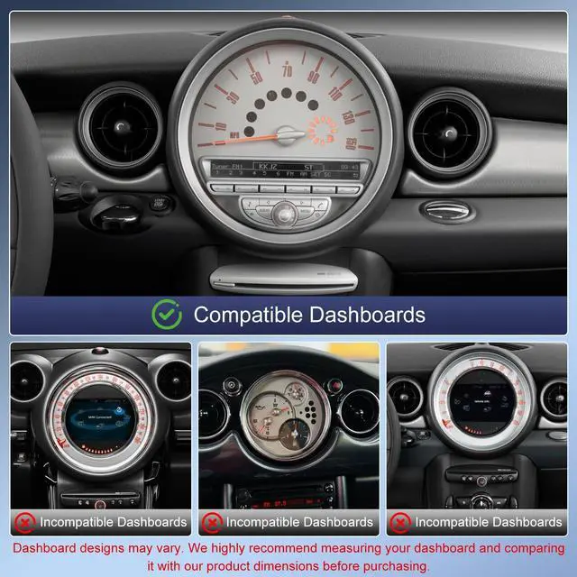 Alt view image 3 of 6 - Android 14 Car Radio for Mini Cooper R56 2007 2008 2009 2010-2014 | 4G+64G 9" Touch Screen Car Stereo with Wireless Carplay Android Auto GPS WiFi Mic Backup Camera