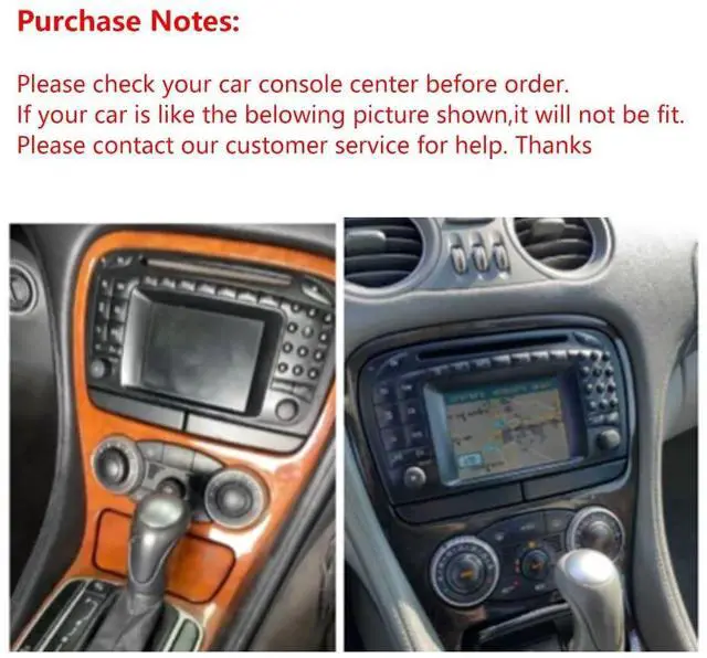 Alt view image 5 of 6 - 4+64G Car Radio Stereo for Mercedes SL63 SL65 SL500 R230 SL350 SL500 2005-2012, 9 inch Android 13 with Wireless Carplay Android Auto Double Din Radio Stereo GPS Navi Bluetooth Backup Camera