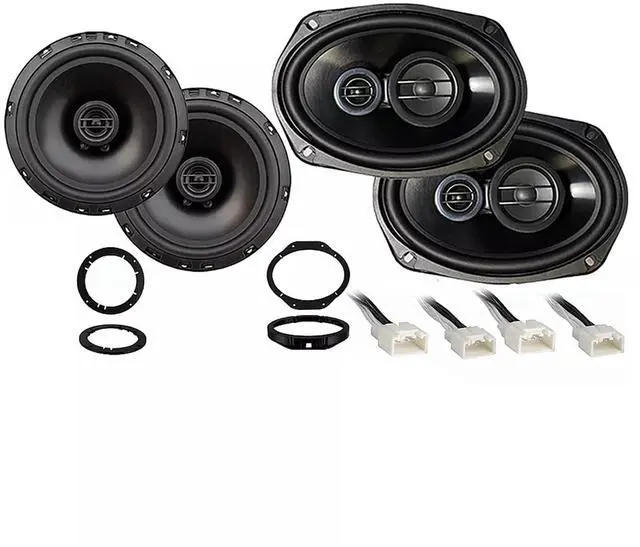 Main image of Speaker Replacement Package Fits Ford F-150 F150 2015-2019 | 6.5 and 6x9 truck door sound upgrade combo, factory stereo restore, easy DIY install, clear highs with deep bass
