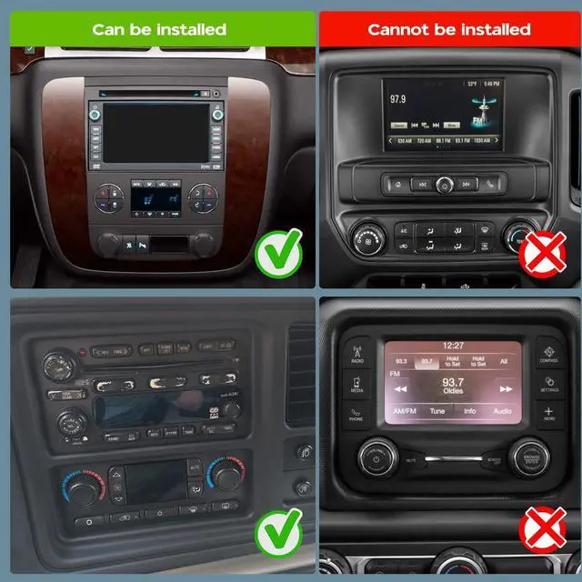 Alt view image 5 of 7 - 2 Din Car Stereo Upgrade Radio for Chevy Silverado 2500HD 2007-13 | Android 14 8" Touchscreen Wireless Carplay Android Auto GPS WiFi Bluetooth RDS DSP SWC Mirrorlink