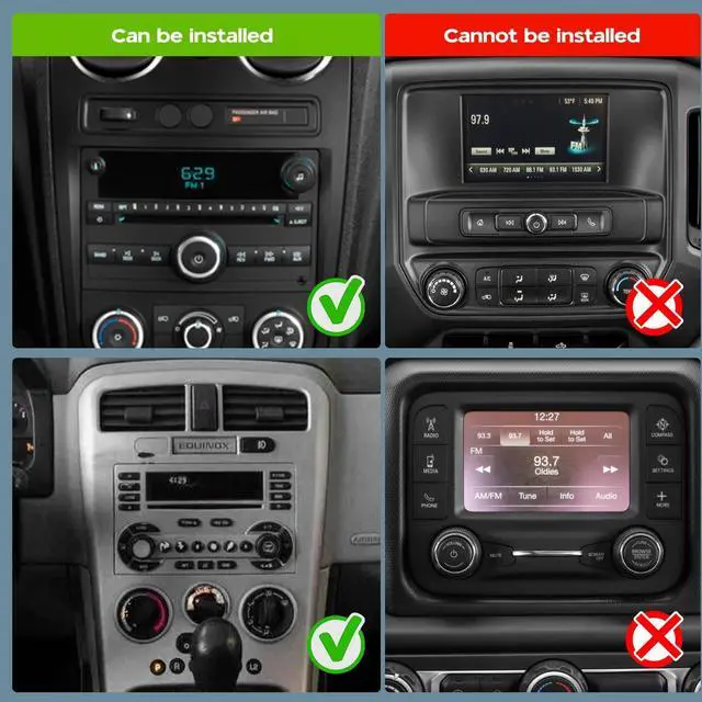 Alt view image 6 of 7 - 2 Din Car Stereo Radio for Chevrolet HHR SS LT Panel LS 2006-2011 | Android 14 10.1" Touchscreen Upgrade w/Carplay Android Auto GPS WiFi Bluetooth RDS DSP SWC Mirrorlink Mic Backup Camera