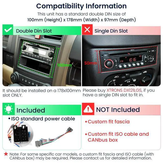 Alt view image 3 of 7 - Universal Double Din Car Stereo, 7IPS Touchscreen Head Unit with GPS Navigation, Built-in DSP, Bluetooth, Wireless CarPlay & Android Auto, 2GB RAM + 64GB Storage