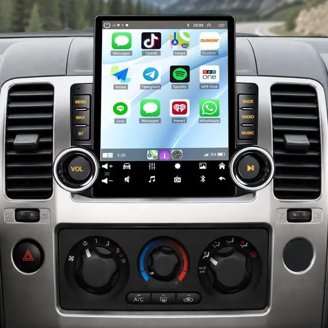 Main image of Android 15 Car Radio for Nissan Frontier Pathfinder 2005 2006 2007 2008 | 9.7 Inch Touch Screen Car Stereo with Wireless Carplay/Android Auto,GPS, WiFi, Bluetooth, Backup Camera, SWC, DSP