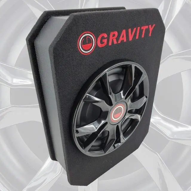 Alt view image 4 of 7 - GSC-W12P 1200 Watts Max Power 600W RMS 12 Inch Car Audio Compact Under Seat Slim Powered Stereo Subwoofer Enclosure 12" Elite Sub Great for All Vehicles