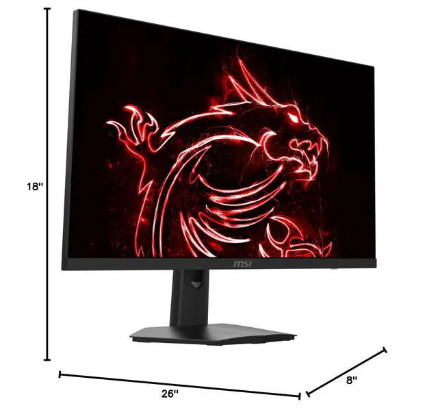 Alt view image 6 of 6 - G274, 27" Gaming Monitor, 1920 x 1080 (FHD), IPS, 1ms, 170Hz, G-SYNC Compatible, HDMI, Displayport, Tilt