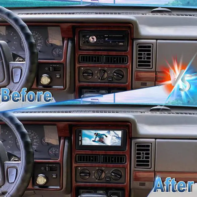 Alt view image 6 of 7 - Android 14 Double Din Car Stereo Upgrade Radio for Jeep Grand Cherokee 1993-1998,6.86" Touchscreen Wireless Carplay Android Auto GPS WiFi Bluetooth RDS DSP SWC Mirrorlink Mic Backup Camera