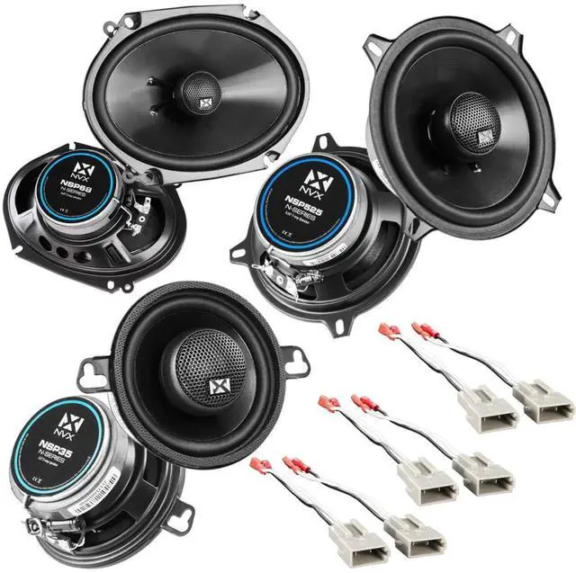 Main image of Factory Speaker Replacement Package for Ford Mustang 1986-1993 | Pair of 3.5", 5.25" & 6x8" N-Series Speaker Upgrade Kit for select 1986-1993 Mustang with Metra Harnesses