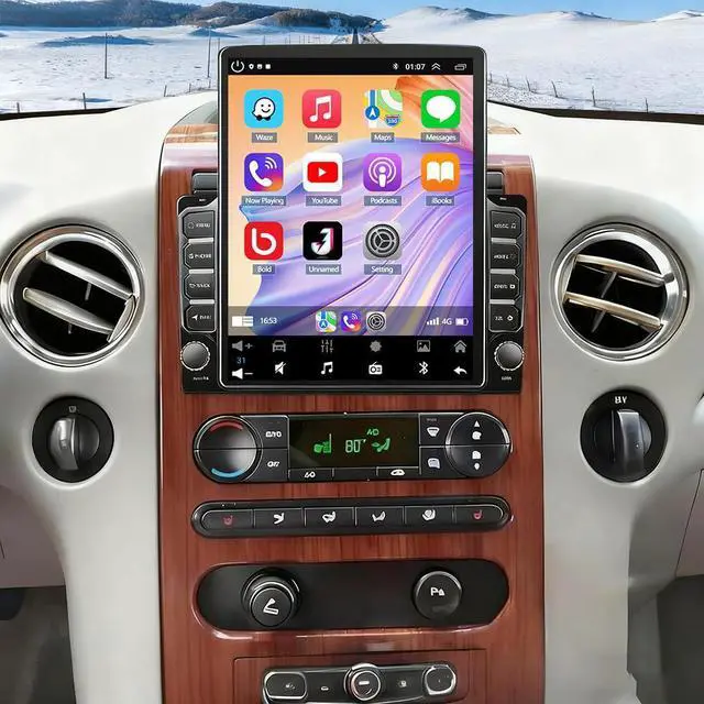 Main image of 2G+64G Car Radio Upgrade for Ford F150 F-150 2004-2008 with Wireless CarPlay and Android Auto, 9.7" Touchscreen Android 14 Double Din Car Stereo Support Bluetooth GPS WiFi HiFi FM RDS SWC EQ Camera