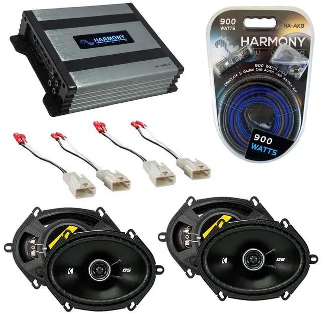Main image of Compatible with Toyota Tacoma 2002-2004 Factory Speaker Replacement Kicker Bundle (2) DSC68 & Harmony HA-A400.4