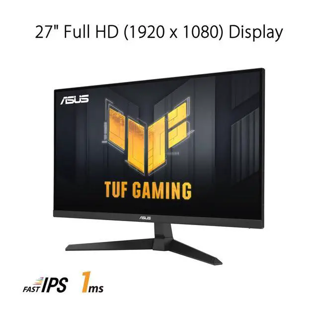 Alt view image 6 of 7 - TUF Gaming 27" 1080P FHD IPS Monitor with 1ms Response Time, Black | 180Hz Refresh Rate, Anti Glare, Flicker Free, VESA Mount, Built-in Speakers, Displayport, HDMI & Dockztorm USB Port Expander