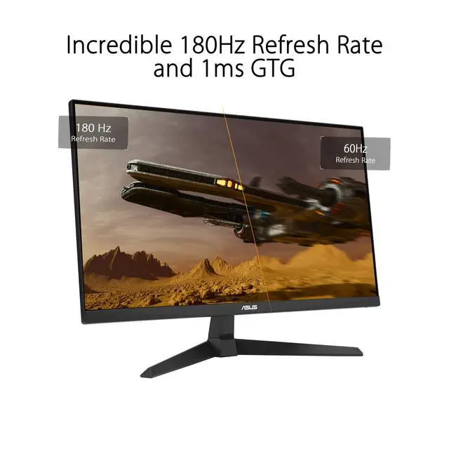 Alt view image 5 of 7 - TUF Gaming 27" 1080P FHD IPS Monitor with 1ms Response Time, Black | 180Hz Refresh Rate, Anti Glare, Flicker Free, VESA Mount, Built-in Speakers, Displayport, HDMI & Dockztorm USB Port Expander