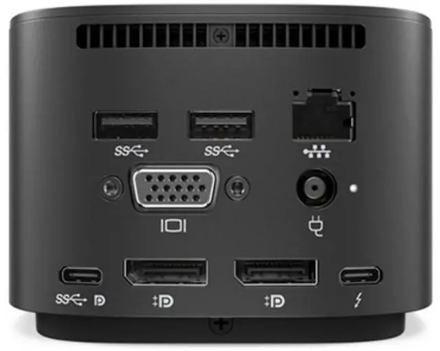 Alt view image 5 of 5 - Genuine HP Thunderbolt Dock 120W G2-2UK37ET/ 2UK38ET/ 2UK38UT/ 9LL35AA Multiport Docking Station for Laptop Dual Displays, w/ 120W Power Supply, HDMI Cable, DisplayPort to HDMI Adapter, USB-C Cable