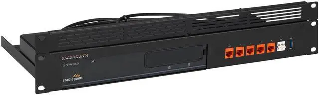 Main image of Rackmount.IT RM-CR-T1 Rack Mount Kit for Cradlepoint E300, E300-C, R500, and R500-C Routers - 1.3U, Front Ports, Signal White Steel (RM-CR-T1)