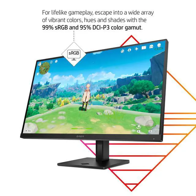 Alt view image 4 of 7 - OMEN 27 inch FHD 165Hz Gaming Monitor OMEN 27