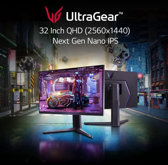 Alt view image 2 of 7 - Ultragear FHD 32-Inch Gaming Monitor 32GN50R, VA 5ms (GtG) with HDR 10 Compatibility, NVIDIA G-SYNC, and AMD FreeSync Premium, 165Hz, Black