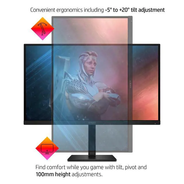 Alt view image 6 of 7 - OMEN 27 inch FHD 165Hz Gaming Monitor OMEN 27