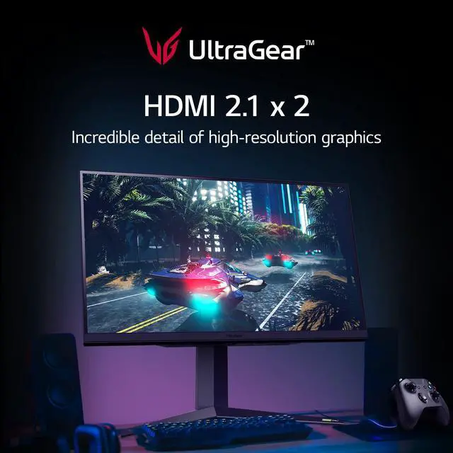 Alt view image 5 of 7 - Ultragear FHD 32-Inch Gaming Monitor 32GN50R, VA 5ms (GtG) with HDR 10 Compatibility, NVIDIA G-SYNC, and AMD FreeSync Premium, 165Hz, Black