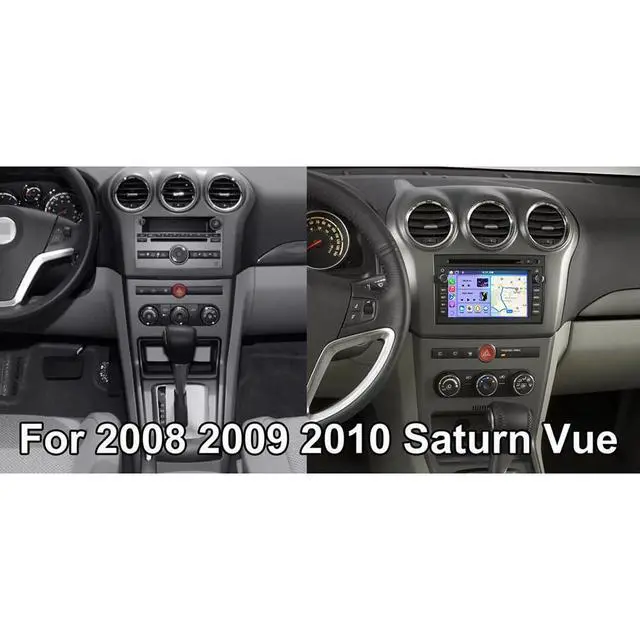 Alt view image 3 of 7 - 7" Android Car Radio for Saturn Vue 2008 2009 2010 with Wireless CarPlay and Android Auto, Double Din Touchscreen Car Stereo for Saturn Vue 2008 Head Unit w/Bluetooth GPS WiFi FM Backup Camera, 2+32G