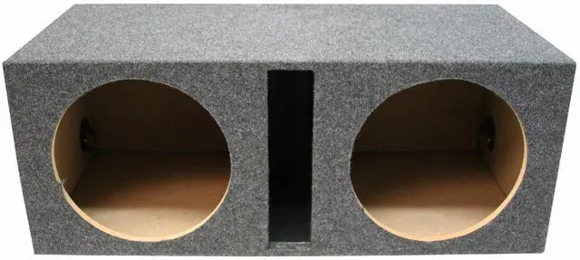 Alt view image 2 of 2 - Car Audio Dual 15" Vented Subwoofer Stereo Sub Box Ported Enclosure 3/4" MDF