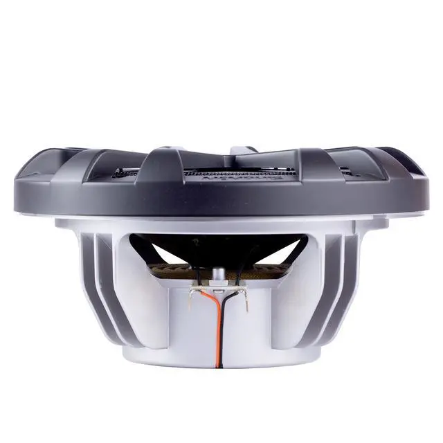 Alt view image 6 of 7 - MXA80L 8 in LED Marine Coaxial Speakers 1-Pair Bundle | Pair of 8 in LED marine coaxial speakers with metal gray grilles, 2 units in OEM bulk pack